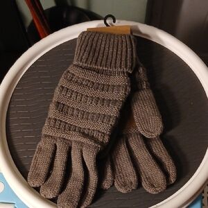 C.C Gray Knit Men's Gloves